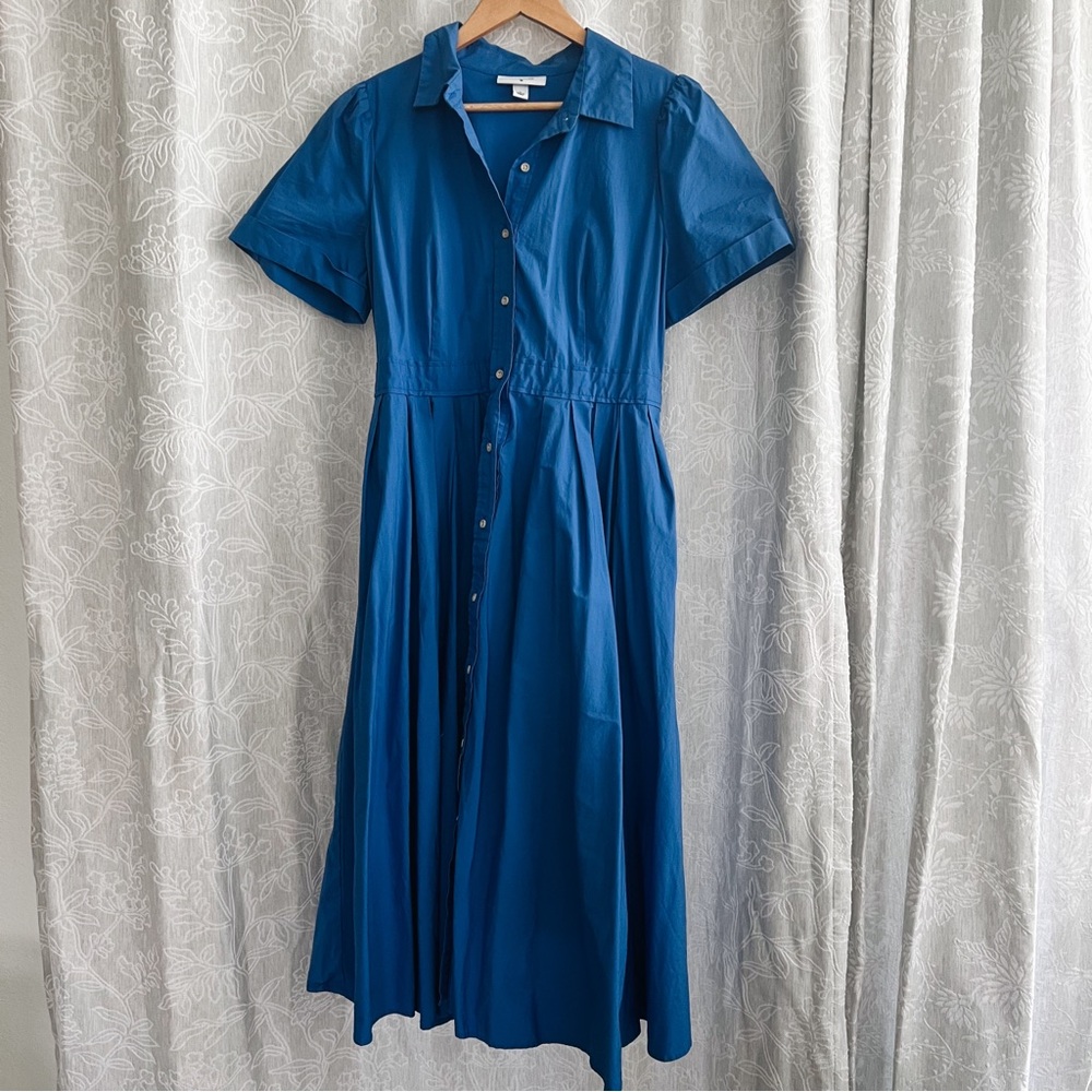 ALEXIS x Target Blue A-Line Blue Shirt Dress Size Large NWOT